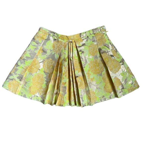 ANNE KURRIS High Belgium Designer Floral Mini Skirt Size 12 - Picture 4 of 8